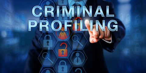 Image showing Law Enforcement Agent Touching CRIMINAL PROFILING