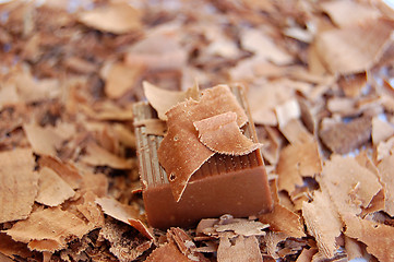 Image showing chop chocolate