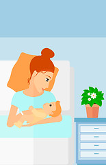 Image showing Woman in maternity ward.