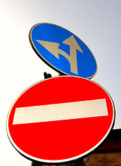 Image showing auto sign,no entry