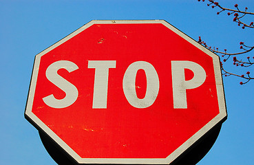 Image showing stop,auto sign