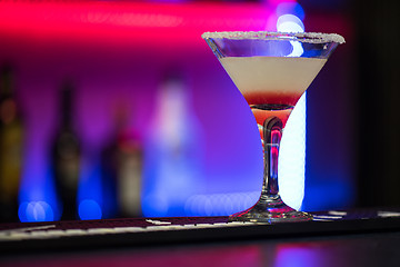 Image showing cocktail in the bar