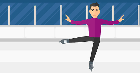 Image showing Male figure skater.