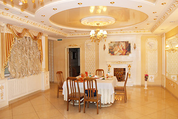 Image showing graceful interior in restaurant Banquet hall in Chernihiv