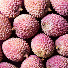 Image showing Lychee fruit (litchi, liechee, or lichee)