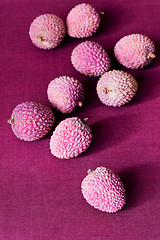 Image showing Lychee fruit (litchi, liechee, or lichee)