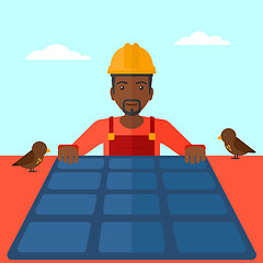 Image showing Constructor with solar panel.