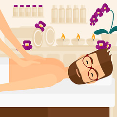 Image showing Man recieving massage.