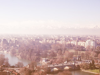 Image showing Turin view vintage