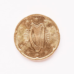 Image showing  Irish 20 cent coin vintage