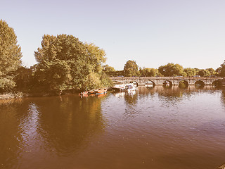 Image showing River Avon in Stratford upon Avon vintage