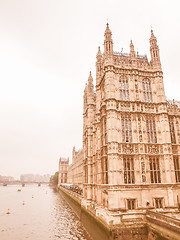 Image showing Houses of Parliament vintage