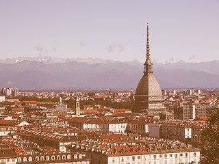 Image showing Turin view vintage