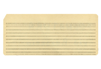 Image showing Blank Punched Card