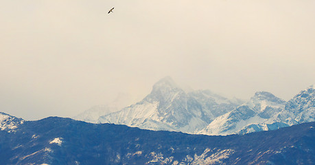 Image showing View of Italian Alps in Aosta Valley, Italy