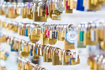 Image showing Forever love lockers.