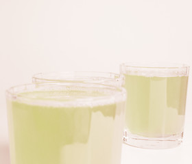 Image showing  Green apple juice vintage