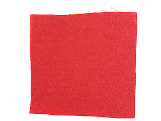 Image showing Red fabric sample