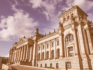 Image showing Reichstag Berlin vintage