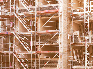 Image showing  Scaffolding vintage