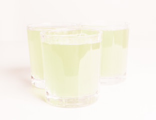 Image showing  Green apple juice vintage