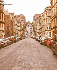 Image showing Glasgow hill vintage