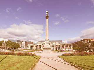 Image showing Schlossplatz (Castle square), Stuttgart vintage