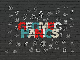 Image showing Science concept: Geomechanics on wall background