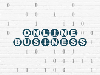 Image showing Business concept: Online Business on wall background