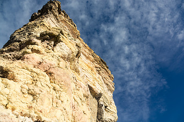 Image showing Sandstone Rock on a Background of Blue Sky