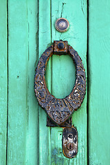 Image showing spain knocker lanzarote abstract  wood  