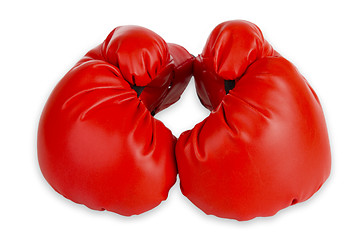 Image showing Red boxing cloves 