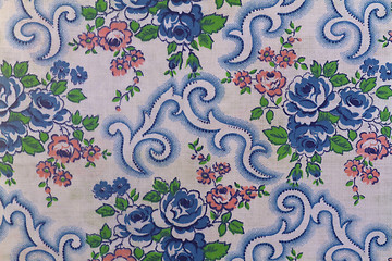 Image showing Vintage pattern textile