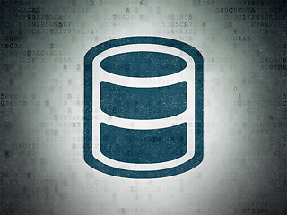 Image showing Database concept: Database on Digital Paper background