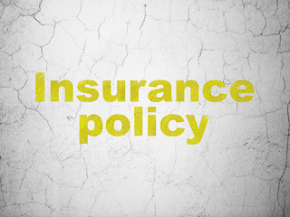 Image showing Insurance concept: Insurance Policy on wall background