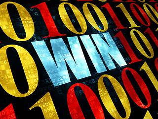Image showing Business concept: Win on Digital background