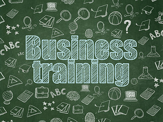 Image showing Studying concept: Business Training on School Board background