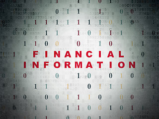 Image showing Finance concept: Financial Information on Digital Paper background