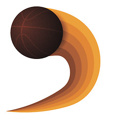 Image showing Basketball Orange Icon