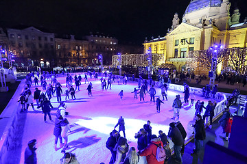 Image showing Ice Park in Zagreb