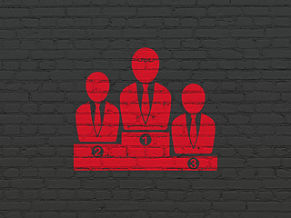 Image showing Law concept: Business Team on wall background