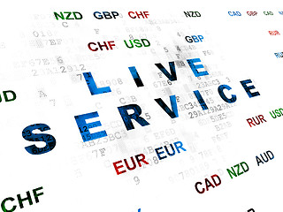 Image showing Finance concept: Live Service on Digital background