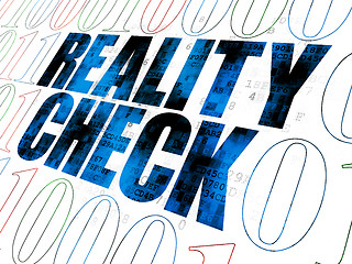 Image showing Business concept: Reality Check on Digital background