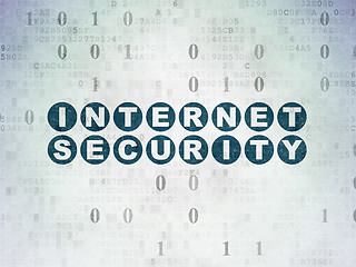 Image showing Protection concept: Internet Security on Digital Paper background