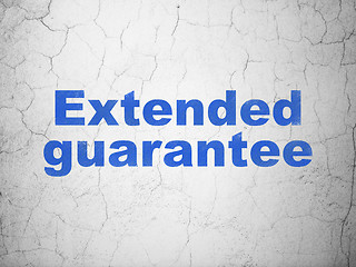 Image showing Insurance concept: Extended Guarantee on wall background