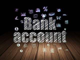 Image showing Banking concept: Bank Account in grunge dark room