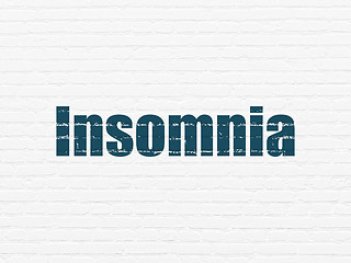 Image showing Health concept: Insomnia on wall background