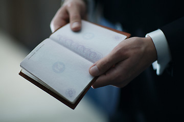 Image showing Empty passport before the wedding