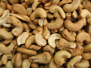 Image showing Cashews nuts background