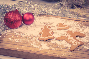 Image showing Xmas ornament with homemade cookies